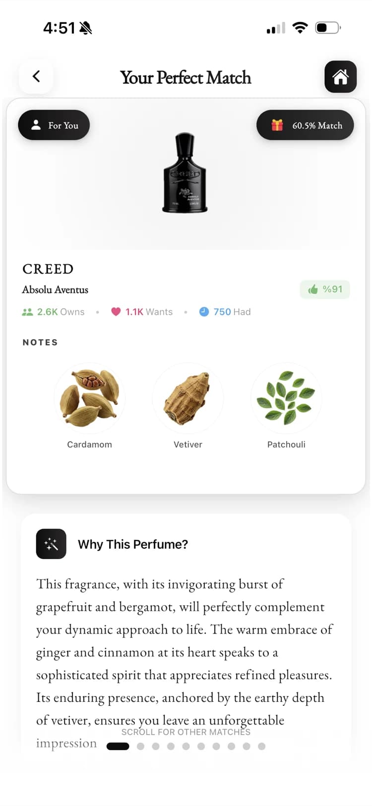 Your Perfect Match · Creed Absolu Aventus