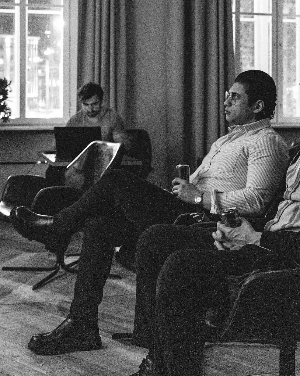 Ömer Kadir Kurt, founder and CEO of Fragnatique, during a Tehnopol Startup Incubator evening